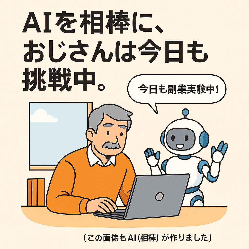 チャレンジおじさんAIヒーロー画像